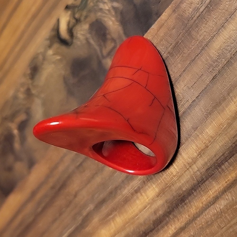 Avant Garde Ceramic Ring, Handcrafted & Vintage